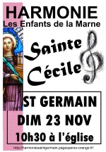 Affiche Sainte Ccile 2014