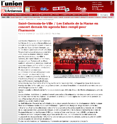 Cliquez ici pour voir lire l'article de L'Union Saint Germain 2012